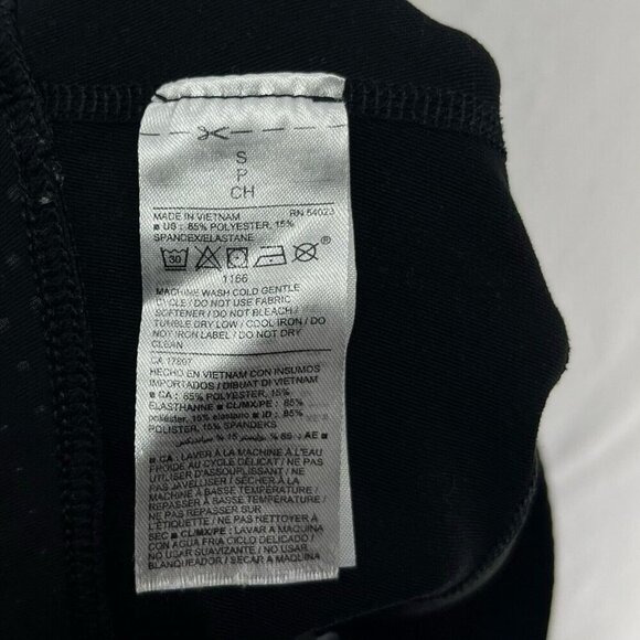 Old Navy Maternity Leggings Womens Sz S Black Polka Dot Highrise Pull On Cropped - Picture 11 of 12